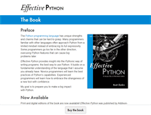 Tablet Screenshot of effectivepython.com